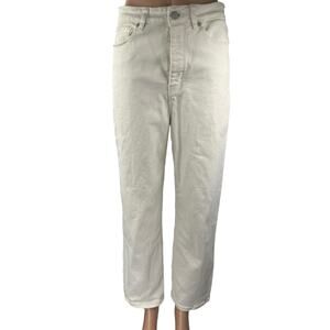 Blank NYC The Baxter Womens White Ribcage Straight Leg Denim Jeans Pants Size 29